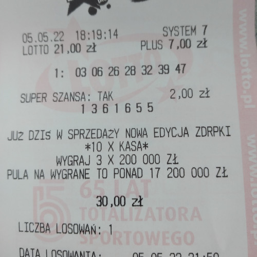 Elo trafilem trojke w lotto plus a wygralem 40zl jak to mozliwe?