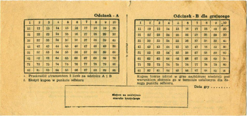 Kupon czysty 1957r. - rv