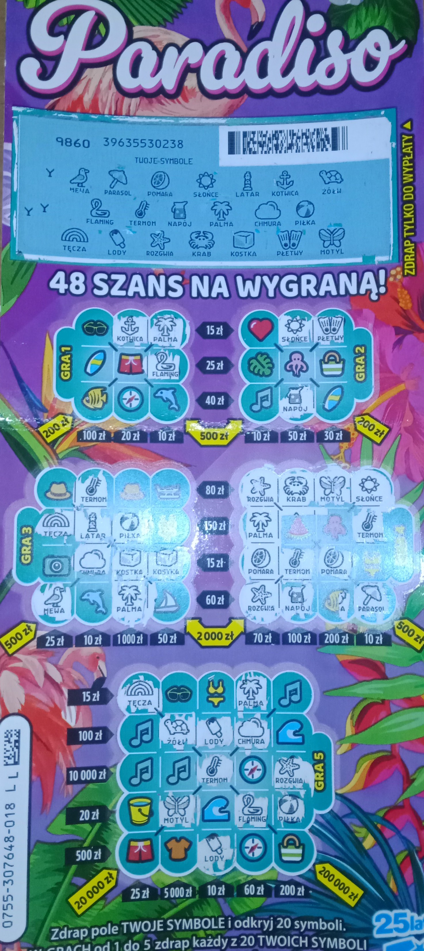 150zl kontrolne litery YYY